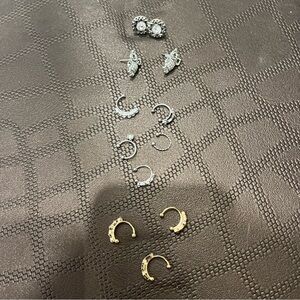 Earrings and cuff earrings